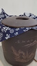 玖晟祥宜興紫砂茶葉罐大號(hào)儲(chǔ)茶罐普洱茶餅儲(chǔ)存罐密封罐散茶存茶缸藏茶盒 10餅裝【上下帶】紫泥刻繪山水 曬單實(shí)拍圖