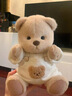 莉娜熊（TeddyTales）小熊玩偶毛絨玩具熊泰迪手作熊安撫娃娃送禮送人女生生日禮物 奶白色（明星款） 中號(hào)站姿約30cm 曬單實(shí)拍圖