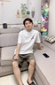 it.new品牌聯(lián)名純棉t恤男夏季新款短袖男透氣圓領(lǐng)打底衫時(shí)尚寬松上衣服 珍珠白 L 曬單實(shí)拍圖