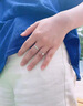 老鳳祥925銀鉆戒情侶對(duì)戒男女款結(jié)婚七夕情人節(jié)禮物送女朋友老婆 925銀*真愛(ài)永恒鉆戒-情侶款【品牌禮盒】 曬單實(shí)拍圖