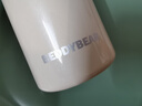 杯具熊（BEDDYBEAR）成人直飲保溫杯316內膽女大容量男學(xué)生便攜水杯送禮物 成人彈跳直飲杯-月牙白470ml 曬單實(shí)拍圖