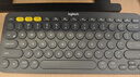 羅技（Logitech）時尚系列K380藍牙鍵盤 無線鍵盤Mac筆記本平板IPAD電腦靜音鍵盤安卓手機多設(shè)備超薄家用巧克力按鍵 黑色 曬單實拍圖