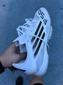 阿迪達(dá)斯 （adidas）中性 足球系列 F50 LEAGUE TF 足球鞋 JH7726 白色  41  曬單實拍圖