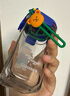 Glasslock&wigglewiggle聯(lián)名款卡通印花玻璃水杯家用手提新款杯子小熊380ml 曬單實(shí)拍圖