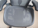 赫曼米勒（HERMAN MILLER）AERON電腦椅人體工學(xué)椅辦公椅升降扶手透氣面料 中號(hào)石墨色 曬單實(shí)拍圖