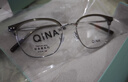 亓那（QINA）近視眼鏡25新品趙露思同款輕彈鈦眼鏡框斯文光學(xué)鏡七夕QA6011B96 曬單實(shí)拍圖