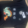 HIPANDA短袖t恤男潮牌夏季多巴胺色系純棉休閑上衣ins潮流男黑色XL 曬單實(shí)拍圖