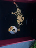 珍尚銀中國黃金S925銀項(xiàng)鏈平安扣玉吊墜生日七夕情人節(jié)禮物送女朋友老婆 曬單實(shí)拍圖