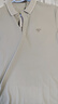 柒牌【錦氨高彈/涼感】短袖Polo衫男夏季翻領(lǐng)上衣 淺灰 L 曬單實(shí)拍圖
