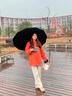 天堂 加大雨傘三折 晴雨兩用商務(wù)傘經(jīng)典格紋10骨大雨傘男女 藏青 曬單實拍圖