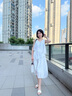 歌莉婭無袖連衣裙女夏季穿搭2025新款漂亮海邊薄紗裙子1E4R4K19B 07W米色 XS 曬單實拍圖