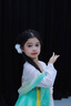 AWZ寄明月舞蹈服裝漢服女童凌妙妙扇子舞兒童古裝襦裙超仙連衣裙唐裝 粉紅色套裝送發(fā)帶 160 均碼 曬單實(shí)拍圖
