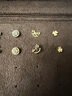 蒂蔻（Tico）翩翩蝶舞足金999黃金耳釘女5G硬金蝴蝶耳環(huán)耳飾送女朋友生日禮物 曬單實(shí)拍圖
