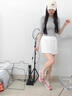 CAMILA KSENIA休閑鞋女款2025新款春夏運(yùn)動(dòng)鞋厚底增高透氣阿甘老爹鞋 粉色 37 曬單實(shí)拍圖