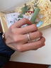 MZMZ蒹葭白露情侶戒指PT950鉑金可調(diào)節(jié)對戒男女款求訂婚生日禮送女友 輕奢款-【刻字/閉口定制】請拍此 免費刻字（閉口/活口均有） 曬單實拍圖