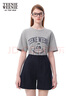 Teenie Weenie小熊女裝T恤2025夏季新款潮流美式學(xué)院運動(dòng)圓領(lǐng)短袖 中灰色 L 曬單實(shí)拍圖