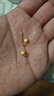 蒂蔻（Tico）足金999圓珠黃金耳釘女5G硬金砂面耳環(huán)耳飾送女朋友老婆生日禮物 曬單實(shí)拍圖