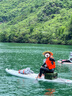 MSEASFREEsup充氣槳板水上海上成人釣魚路亞漿板船 浮板槳板船劃水板沖浪板 大尺寸福利款】黑白335*84*15cm 335*84*15cm 曬單實(shí)拍圖