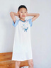 浪莎男童睡裙夏季薄款兒童割包皮術(shù)后專(zhuān)用衣服男孩長(zhǎng)款睡袍莫代爾睡衣 淺藍(lán) 160 建議150-160cm，80-100斤 曬單實(shí)拍圖