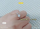 DR一克拉莫桑鉆戒女銀渡鉑金結婚求婚鉆石戒指送老婆女朋友 主鉆一克拉-閉口8-20號 曬單實(shí)拍圖