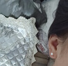 天使之淚淡水珍珠耳釘s925銀素耳釘送女友送老婆情人節(jié)禮物5-6mm溫養(yǎng)耳洞 曬單實拍圖