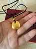 佩瑄金包銀小胖福古法傳承吊墜平安福字元寶小金坨男女款項(xiàng)鏈節(jié)日禮物 實(shí)心大胖福吊墜   重約14克 金1克 曬單實(shí)拍圖