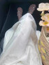妙奕嘉法式連衣裙裙子女夏2025新款長(cháng)裙小個(gè)子顯瘦白色連衣裙新品公主裙 泡泡袖系帶裙n M 【建議115內】 曬單實(shí)拍圖