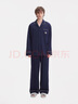 Teenie Weenie情侶睡衣棉刺繡翻領(lǐng)家居服套裝 學(xué)院藍【暖陽(yáng)休閑】男款開(kāi)襟 M 曬單實(shí)拍圖