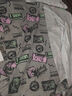VANS范斯官方 男女情侶短袖上衣滿(mǎn)身貼紙印花 灰色 XS 曬單實(shí)拍圖