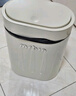 麥桶桶（Mr.Bin）壁掛式衛(wèi)生間專用垃圾桶廁所帶蓋窄夾縫小號廁所紙簍懸掛式高顏值 奶油白 - 5L -贈無痕懸掛膠貼 曬單實拍圖