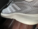 阿迪達斯（adidas）男女運動(dòng)鞋耐磨減震透氣潮流休閑跑步鞋 淺灰/純質(zhì)灰/漢玉白 42 曬單實(shí)拍圖