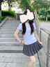 匆蒙半身裙夏季短裙2025年新款短裙百褶裙女JK時(shí)尚顯瘦高腰A字裙女 曬單實(shí)拍圖