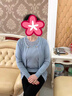 恰凡（QIAFAN）媽媽秋裝短款外套2025新款針織開衫上衣中老年女裝春秋洋氣兩件套 藍色 XL 曬單實拍圖