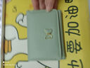 察今韓版可愛(ài)小錢(qián)包蝴蝶掛件短款錢(qián)夾卡包一體女學(xué)生卡通高顏值零錢(qián)包 綠色 曬單實(shí)拍圖