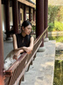 初蟬衣事新中式國(guó)風(fēng)連衣裙女2025夏新款氣質(zhì)拼接A擺水滴立領(lǐng)盤(pán)扣背心長(zhǎng)裙 杏墨 S （現(xiàn)貨） 曬單實(shí)拍圖