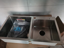 華帝（VATTI）廚房不銹鋼水槽 手工大雙槽洗菜盆洗碗盆水池-以舊換新 曬單實拍圖