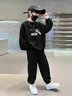 安踏兒童運動衛(wèi)衣男女中大童2025春秋季新款棉質(zhì)親膚寬松舒適長袖上衣 黑色 【初秋熱銷】 160 曬單實拍圖