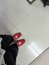 FOOT INDUSTRY 足下工業(yè) 「2025新款」 瑪麗珍紅色魔術(shù)貼休閑舒適薄底女鞋夏季 中國紅/古白色 （建議拍大一碼） 39 曬單實拍圖