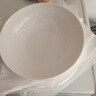 7英寸純白霜月盤牛肉面餐具碗創(chuàng)意商用家用大湯碗釉彩簡約高級碗 7英寸純白橫紋碗【2只裝】 曬單實拍圖