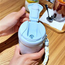 膳魔師保溫杯雙飲吸管杯便攜隨行水杯辦公小巧可愛杯子簡(jiǎn)約情侶水杯TCMX 粉藍(lán)漸變 380ml 曬單實(shí)拍圖