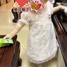 戴維貝拉（DAVE＆BELLA）HelloKitty聯(lián)名戴維貝拉女童連衣裙夏裝寶寶漢服嬰兒裙子 曬單實(shí)拍圖