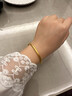 謝瑞麟黃金手鐲女古法素圈足金鐲子半實心送女友老婆情人節(jié)七夕禮物計價 足金56圈口約5.2克【厚壁中空】現(xiàn)貨 曬單實拍圖