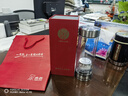希諾雙層玻璃杯磁吸式茶水分離杯子男高檔茶杯水杯XN-7013本色 370mL 曬單實拍圖