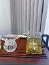 津盼玻璃公道杯茶漏三件套功夫茶具配件茶水分離帶過濾網(wǎng)一體分茶器 公道杯+銅錢茶漏 曬單實(shí)拍圖