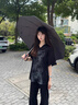 TTK德國(guó)96骨全自動(dòng)超大雨傘加粗加固抗風(fēng)暴車載反向傘男防曬晴雨兩用 深藍(lán)【155CM-LED燈】反向開 96骨 曬單實(shí)拍圖