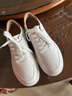 名郎男鞋新款時(shí)尚百搭真皮休閑鞋輕便舒適小白鞋厚底板鞋男 白色 【皮鞋尺碼】 40 曬單實(shí)拍圖