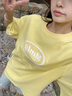 Mmlg 7A抗菌 87mm 純棉短袖T恤女夏季新款經(jīng)典圓領(lǐng)上衣韓系情侶款半袖 嫩黃色 S 曬單實(shí)拍圖