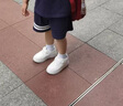 巴布豆兒童鞋透氣小白鞋男童鞋子女童運(yùn)動(dòng)鞋學(xué)生板鞋中小童跑步鞋寶寶鞋 A2白色【皮面】 21 內(nèi)長(zhǎng)14cm 曬單實(shí)拍圖