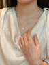 AJIDOU阿吉豆項鏈山茶花珍珠項鏈花卉仿珍珠送女友老婆京東自營旗艦店 曬單實拍圖