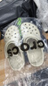 卡洛馳crocs 經(jīng)典款洞洞鞋時(shí)尚男女同款夏季休閑透氣沙灘鞋拖鞋涼鞋 骨白色 37-38 =M5 曬單實(shí)拍圖